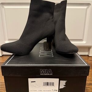 MIA Black Heeled Bootie